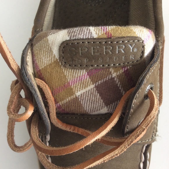 Sperry Top Sider Suede Leather Flats Size 9.5 - Picture 11 of 15